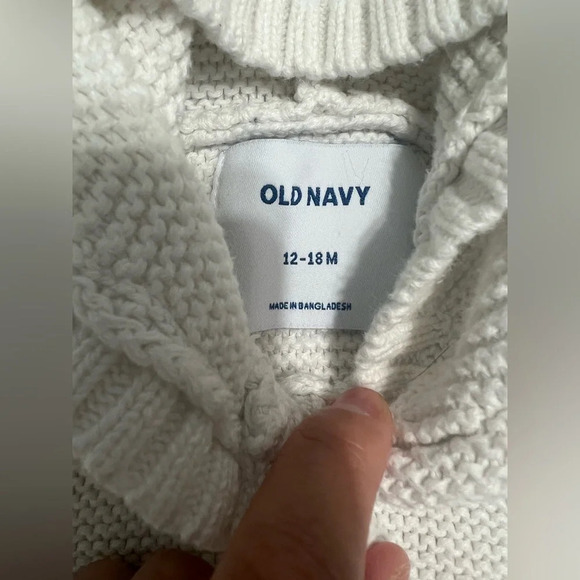 Old Navy Unisex Button-Front Hooded Sweater for Baby (Size 12-18) - Picture 4 of 5